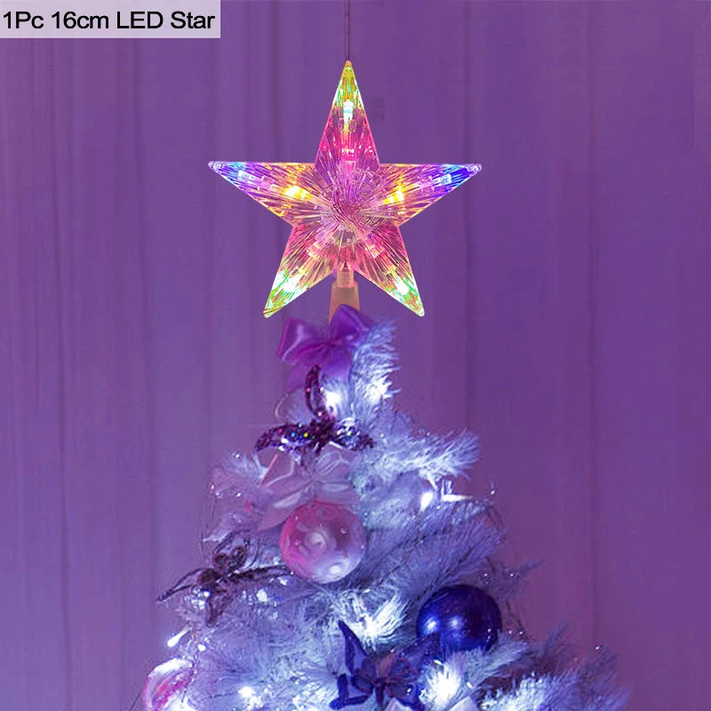 Christmas Tree Top Star LED Light