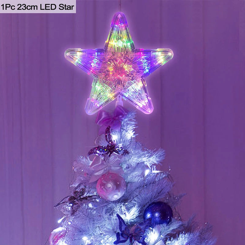 Christmas Tree Top Star LED Light