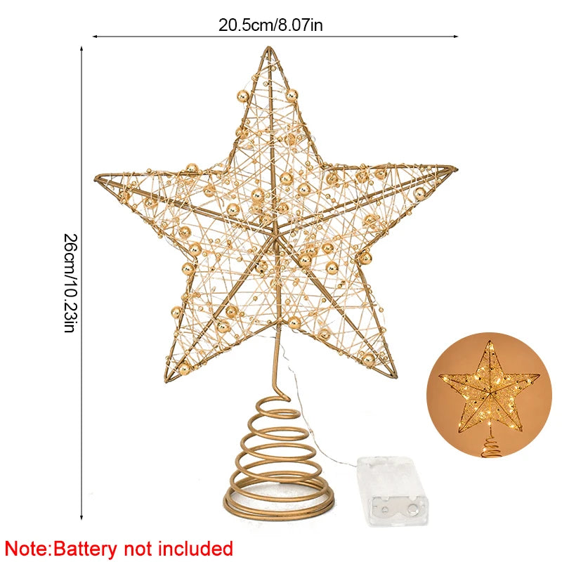 LED Light Christmas Tree Star Topper