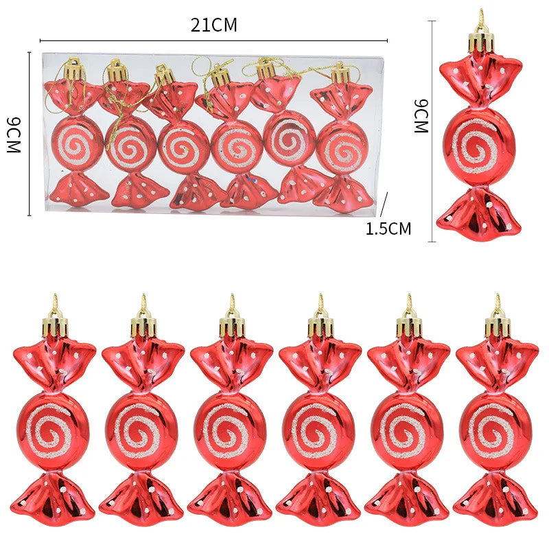 Christmas Candy Pendant Xmas Tree Hanging Ornaments