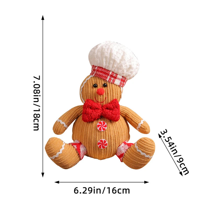 Christmas Gingerbread Man Doll Xmas Tree Hanging Ornament
