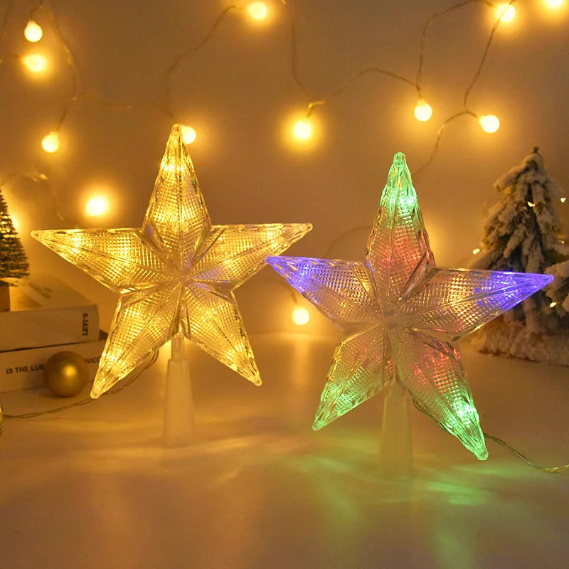 Christmas Tree Top Star LED Light