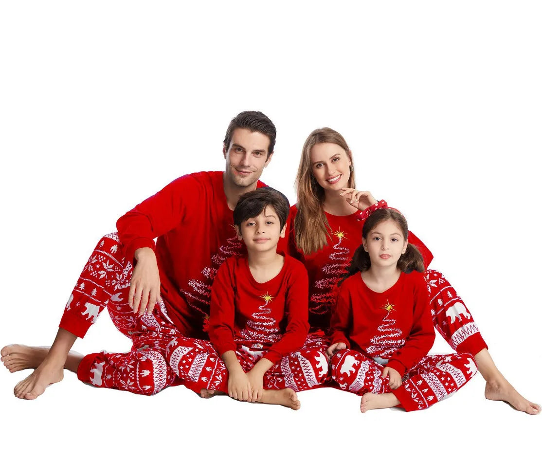 2025 New Family Christmas Pajamas Mom Dad Kids Matching Clothing