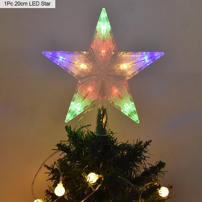 Christmas Tree Top Star LED Light