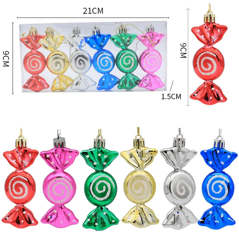 Christmas Candy Pendant Xmas Tree Hanging Ornaments