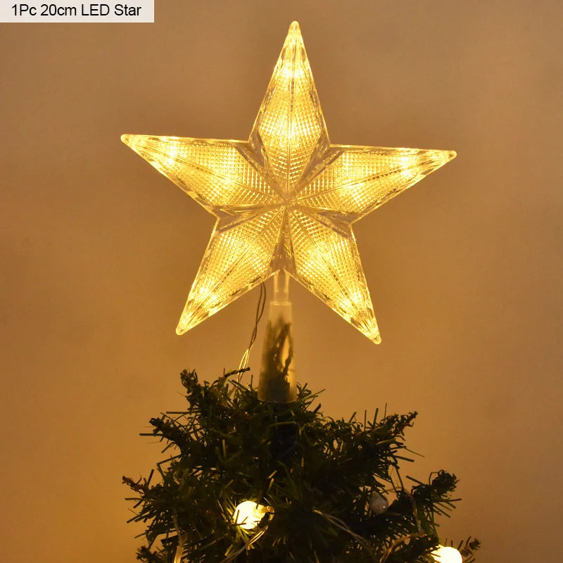 Christmas Tree Top Star LED Light