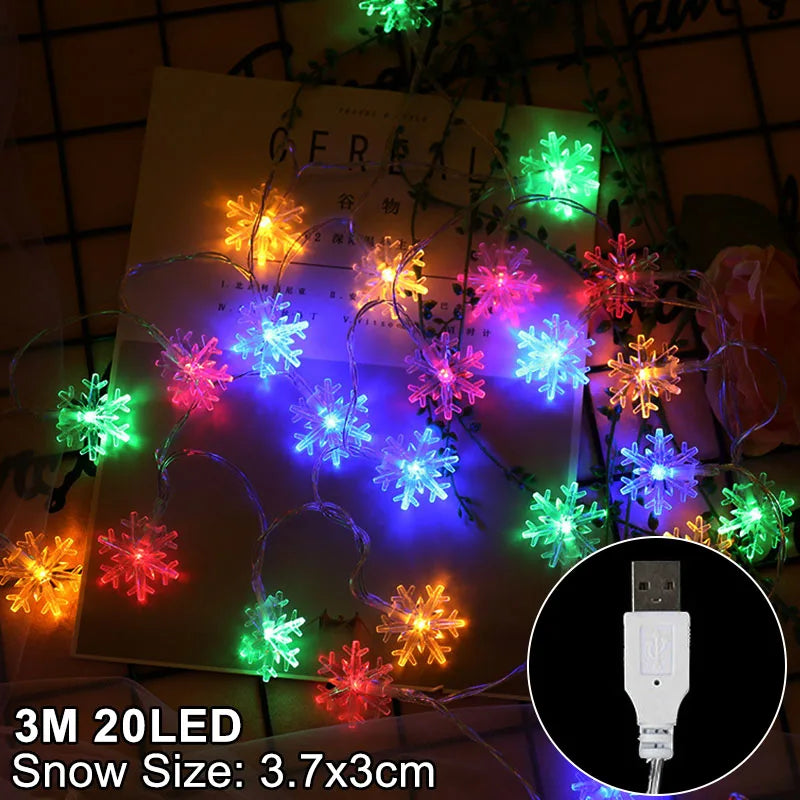 Snowflake LED Light Christmas Decorations