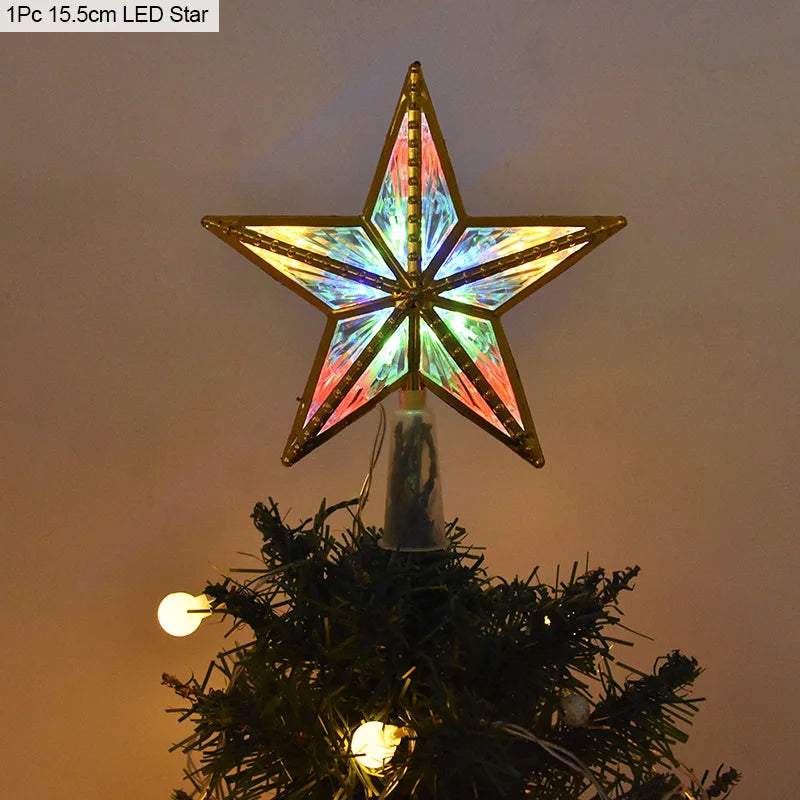 Christmas Tree Top Star LED Light