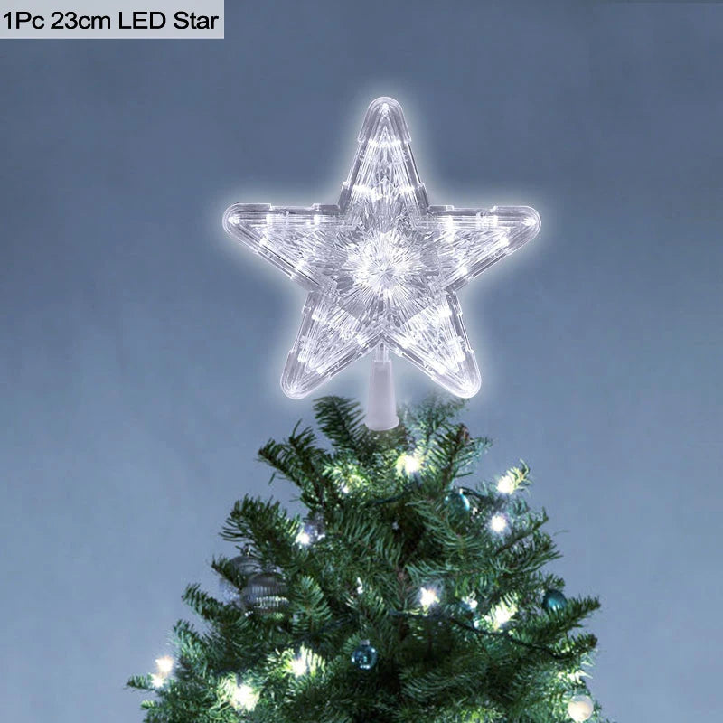 Christmas Tree Top Star LED Light