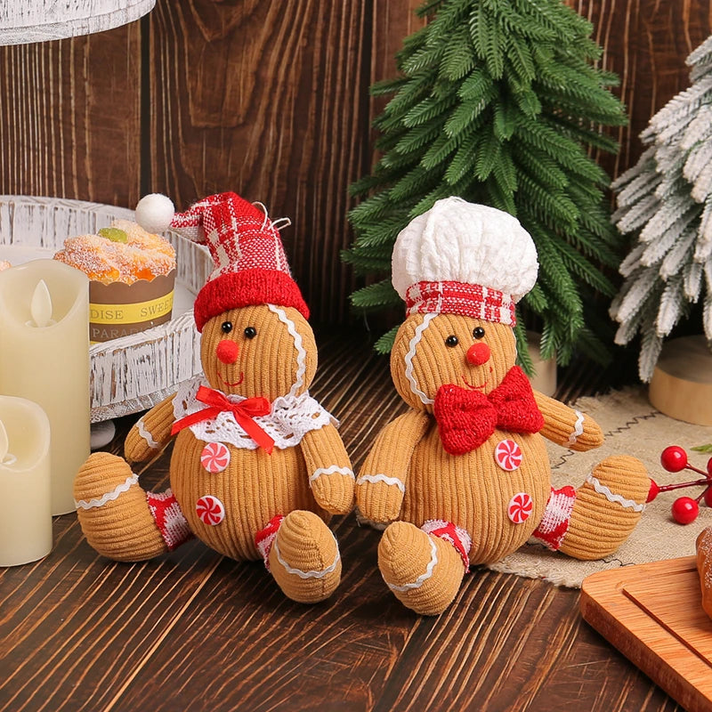 Christmas Gingerbread Man Doll Xmas Tree Hanging Ornament