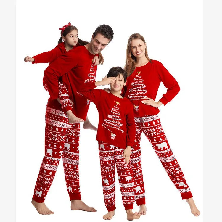 2025 New Family Christmas Pajamas Mom Dad Kids Matching Clothing