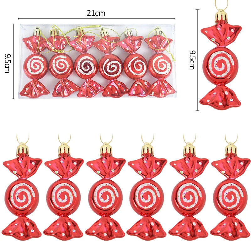 Christmas Candy Pendant Xmas Tree Hanging Ornaments