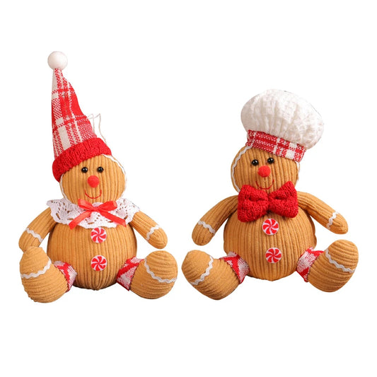 Christmas Gingerbread Man Doll Xmas Tree Hanging Ornament