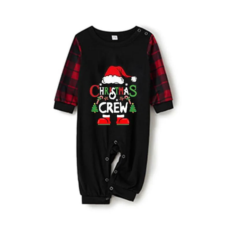 Crew Print Family Pajamas Set Soft Loose 2Pcs Sleepwear