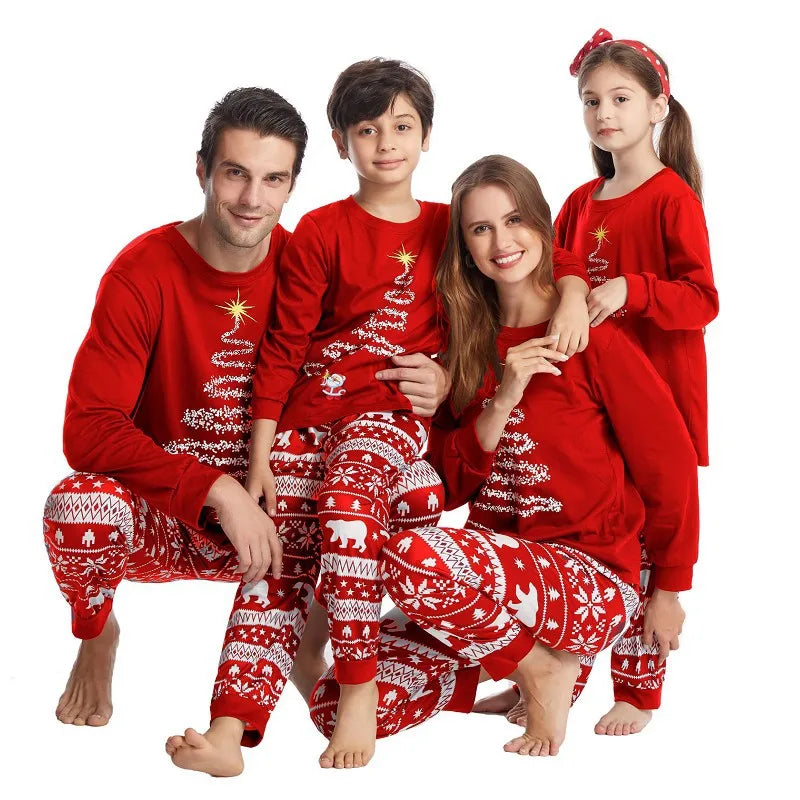 2025 New Family Christmas Pajamas Mom Dad Kids Matching Clothing