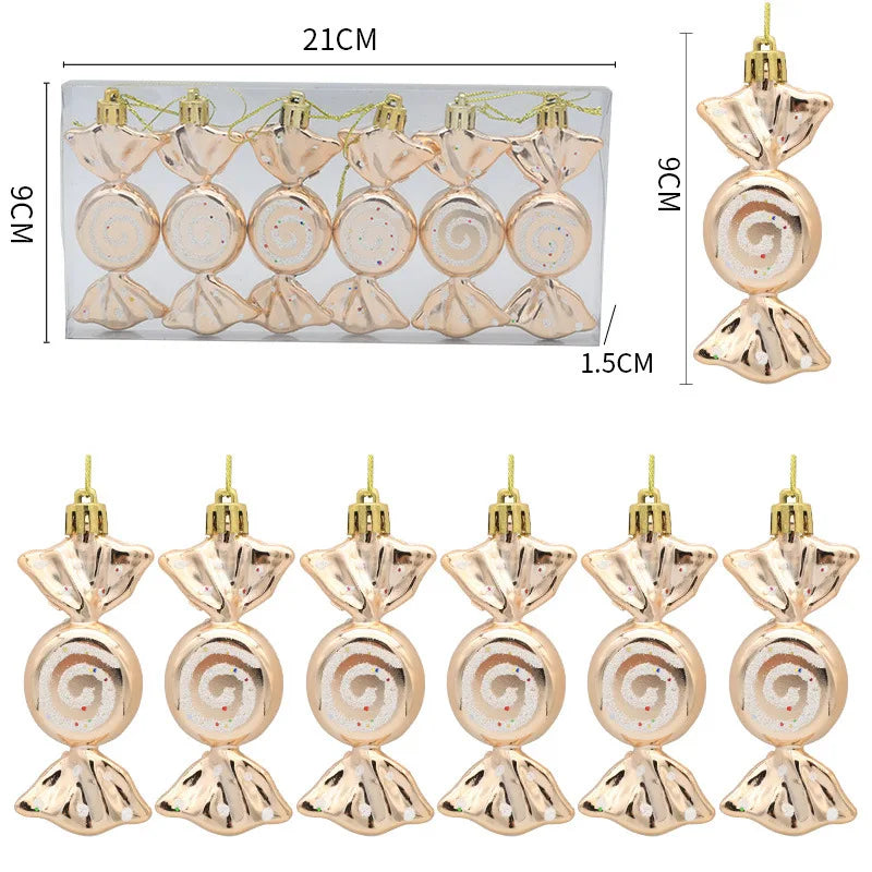 Christmas Candy Pendant Xmas Tree Hanging Ornaments