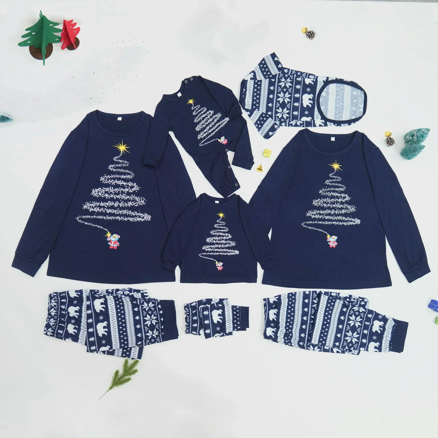 2025 New Fairy Print Adults Kids Matching Outfits Christmas Pajamas Set