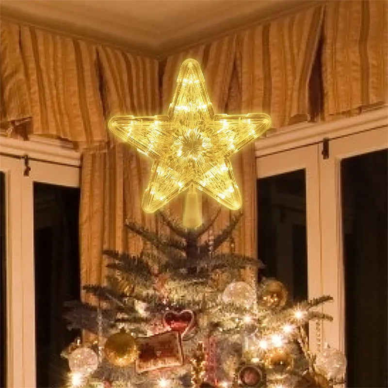 Christmas Tree Top Star LED Light