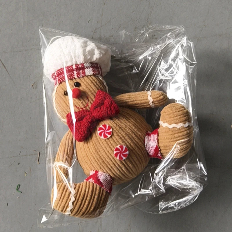 Christmas Gingerbread Man Doll Xmas Tree Hanging Ornament