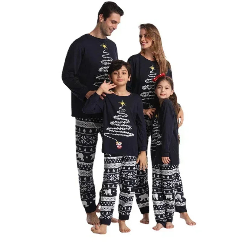 2025 New Fairy Print Adults Kids Matching Outfits Christmas Pajamas Set