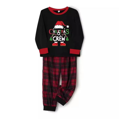 Crew Print Family Pajamas Set Soft Loose 2Pcs Sleepwear