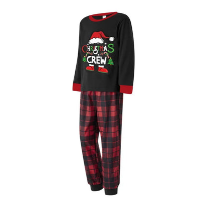 Crew Print Family Pajamas Set Soft Loose 2Pcs Sleepwear