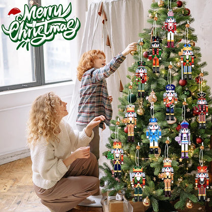9Pcs Christmas Wooden Ornaments