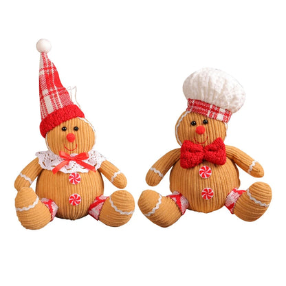Christmas Gingerbread Man Doll Xmas Tree Hanging Ornament